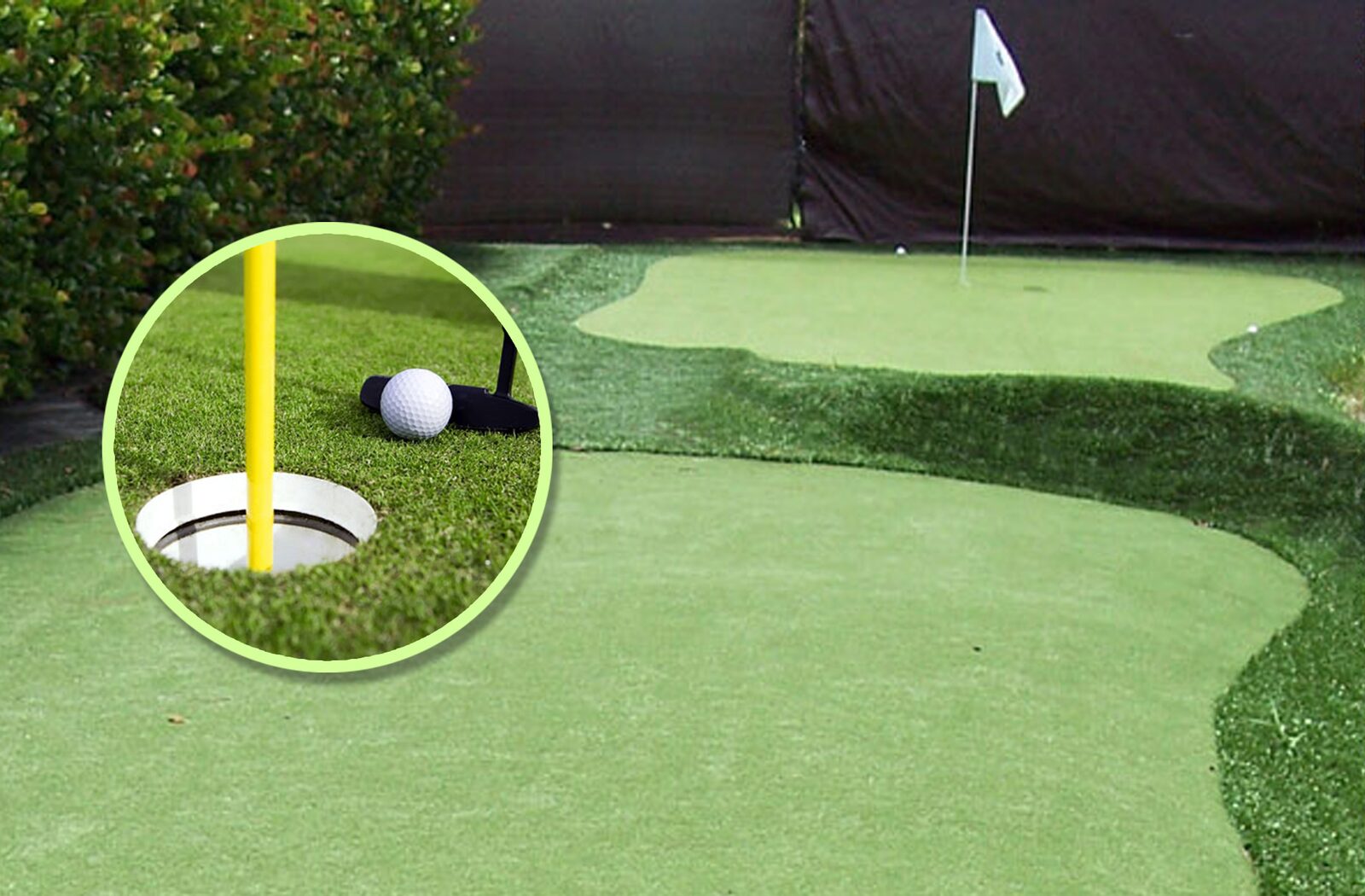 Putting green con grama artificial Grama Mia